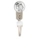 Grey Elephant Ceramic Flat Hook